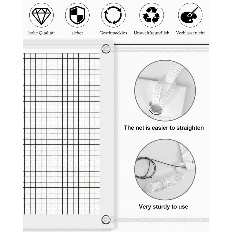 FUGLUS 1 piece badminton net, portable volleyball net, tennis net,