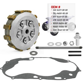 Clutch Assembly & Clutch Pusher Kit Compatible with Yamaha Banshee 350 YFZ350 1987-2006 RZ350 1984-1985