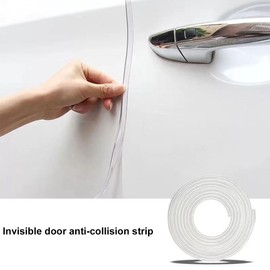 Car Edge Protection Strip, Car Door Edge Protection, Rubber Edge Protection Seal U-Shape, Protective Strip Anti-Scratch, Car Edge Protection, for SUV Saloon MPV and Most Models, (Transparent)