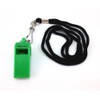 yueton Plastic Coach Whistles with Lanyard, Pack of 6 (Green)