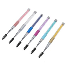 SAFIGLE 6pcs Plastic Eyelash Brush Set Makeup Tools for Eye Makeup Portable Mascara Wands Lash Salon Tool