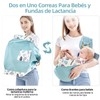 Canguro para Bebe, Rebozo para Cargar Bebe, Porteo Ergonomico para