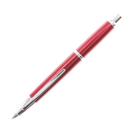 PILOT Vanishing Point Decimo Refillable & Retractable Fountain Pen, Burgundy Barrel with Rhodium Accents, Extra Fine Nib (65334)
