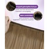 LaaVoo Weft Extensions Real Hair Ombre Blonde Sew-in Weft Real