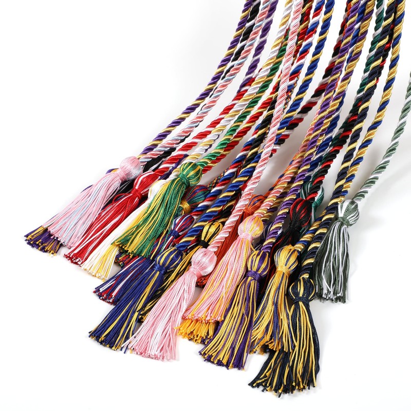 D DODOU 10 Pieces Graduation Cords Polyester Graduation Honor Braided