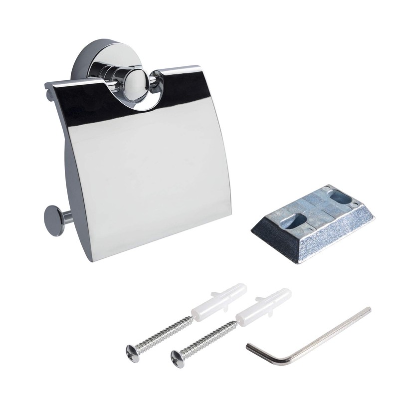 Spirella Sydney WC Paper Roll Holder (Covered) Chrome