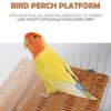 Title: Bird Perch Platform Small Animals Perch Stand Rectangle Breathable