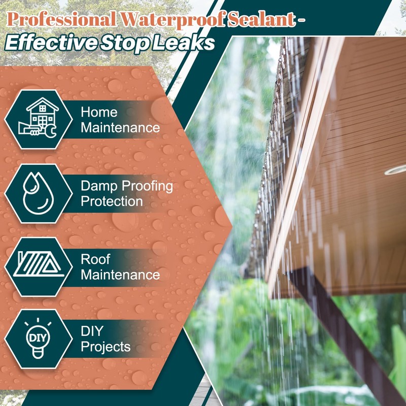 Tkaimy Transparent Waterproof Coating 175oz, Water-Based Invisible Waterproof Agent Leak