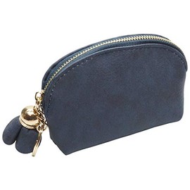 PR-MINIPOUCH Mini Pouch, Cute Coin Purse, Compact, Women's Coin Case, Card Case, Pastel Colors, navy