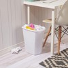 Sterilite 5.5 Gallon Rectangular Wastebasket, Open-top, Medium Sized Trash Can