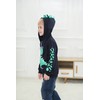 MIXIDON Children's hooded boys' pullover dinosaur zip sweatshirt headpiece jacket