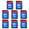 INDMEM SD Card 8GB, 8 Packs Class 10 8GB Flash