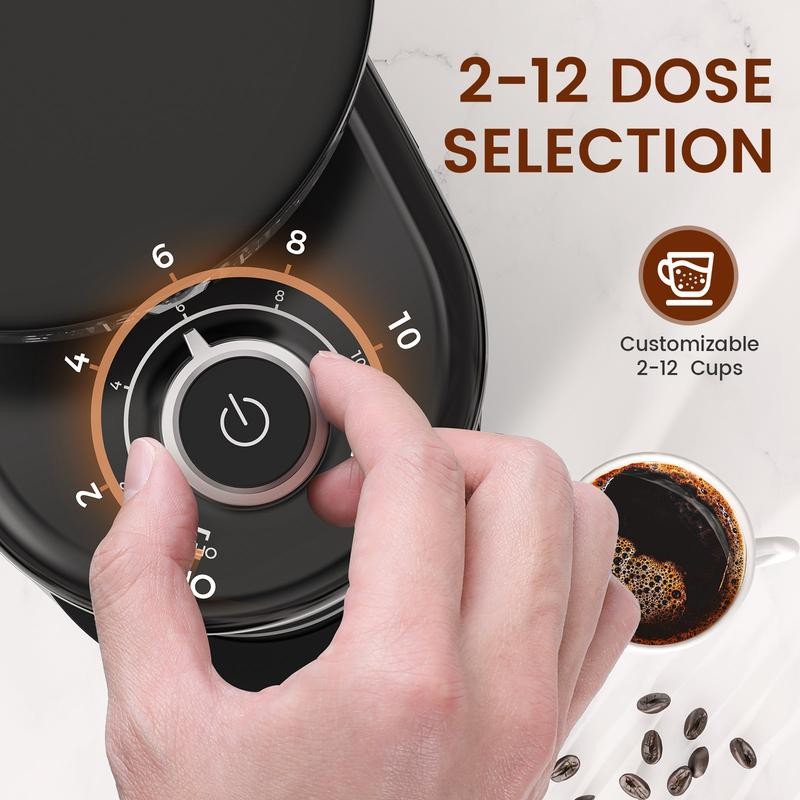 COWSAR COWAR Coffee Grinder Electric Burr Mill, Conical Burr Espresso