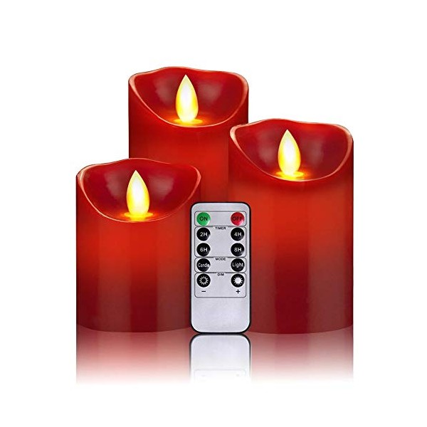 OSHINE OSHINE LED Candles, Battery Candles, 300+ Hour Decorating Pillars,