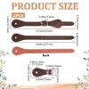 GORGECRAFT 2PCS Genuine Leather Spur Straps Saddle Brown 7-10 Inch