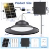 ropelux Solar Powered Shed Light Indoor Outdoor, 2000LM Daytime Available