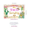 Fiesta Taco Twosday Birthday Banner Taco Twosday 2nd Birthday Backdrop