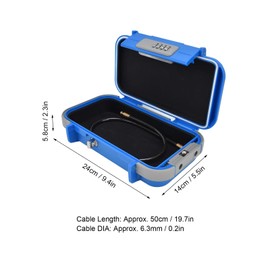 Caja de Seguridad para Llaves, Caja de Seguridad de Combinación de 4 Dígitos Caja de Seguridad Portátil Caja de Seguridad Caja de Almacenamiento para el Hogar Oficina Hotel Coches