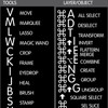 Photoshop Reference Keyboard Hotkeys Decals for Mac OS Black, White