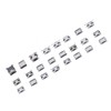 240 Pcs Micro USB Connector Set Stainless Steel Single Row