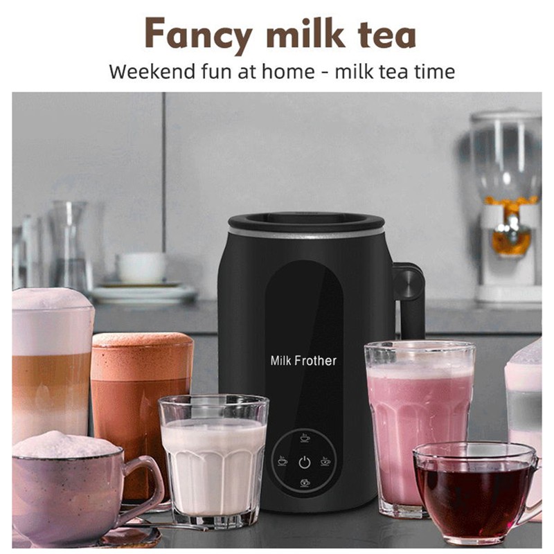 Electric Milk Frother Cooker for Frothing 4-in-1 Milk Steamer with