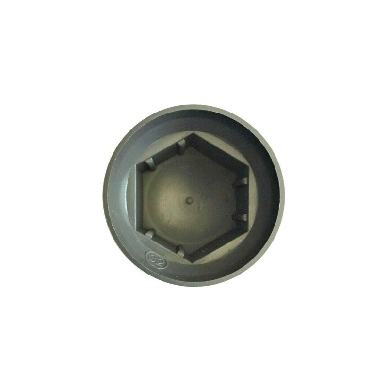 Matel Service 10x Grey Wheel Nut Caps Diameter 32 mm