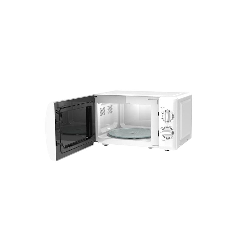 IMPECCA Countertop Microwave Oven Retro Mechanical Dials 5 Modes Timer
