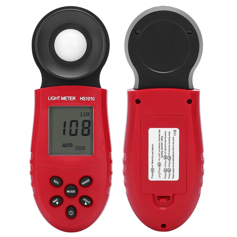 HS1010 Handheld Light Meter Digital Display Electric Illuminometer for Home