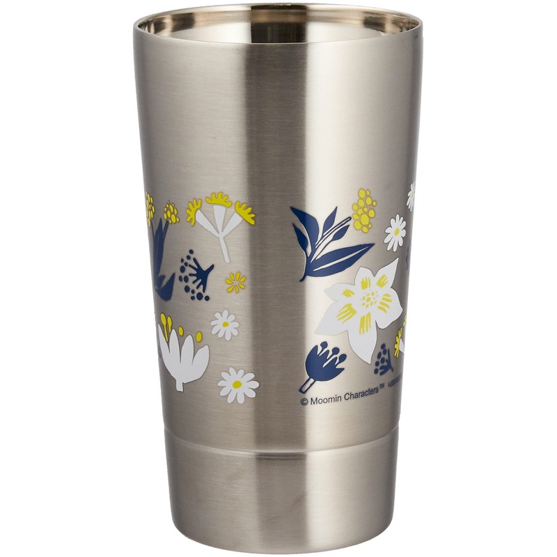 Yamaka Shoten MOOMIN MM3801-855 Stainless Steel Tumbler, Double Layer, Moisturizing,