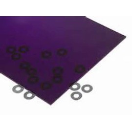 plasticsAcrylic Purple Transparent Acrylic Plexiglass sheet 1/8" x 5.5" x 5.5" #3073