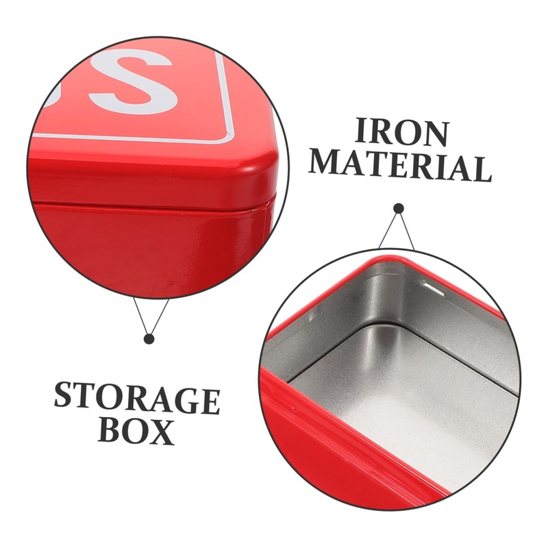 BIUDECO Survival Case for Outdoor Activities 2-Piece Metal Box Organized