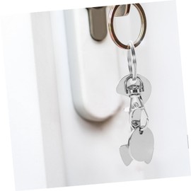 STOBOK Shopping Trolley Tokens Cart Key Chain Token Fob Buckles Key Ring Ornament Pendant Coin Trolley Shopping Stainless Steel