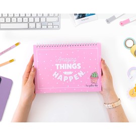The Yellow Clip - Planificador Semanal con Stickers para Mujeres, Planner en Español sin fecha por semana