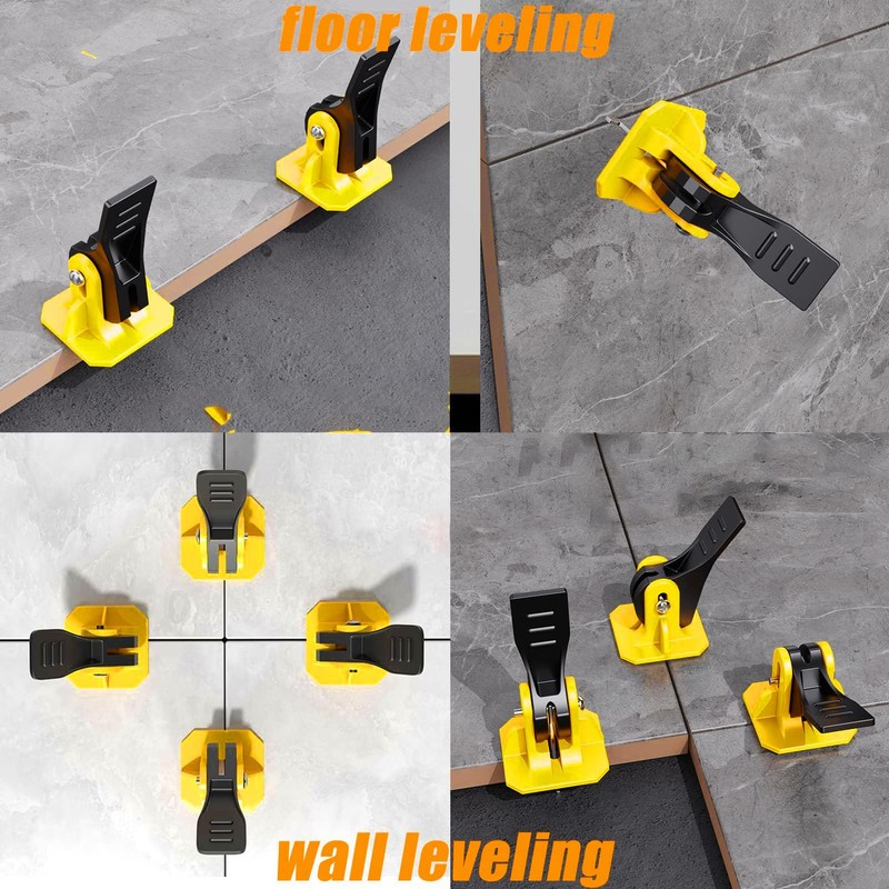 Pack of 50 Tile Levelers, Tiling Tools, Needle, Replaceable, Reusable