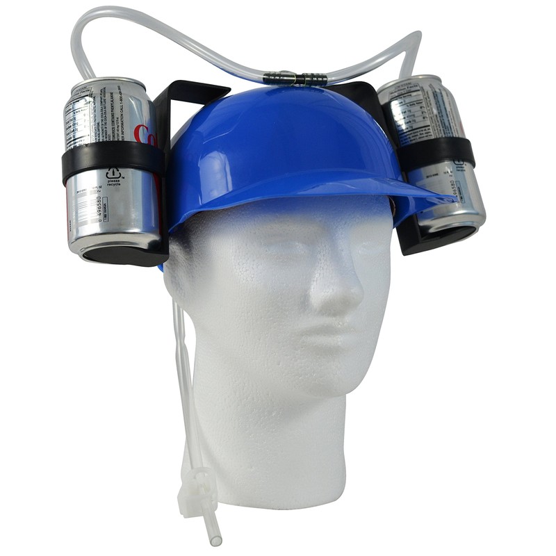 Fairly Odd Novelties Beer Soda Guzzler Helmet Drinking Party Hat,