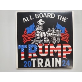 Trump Train 2024 Sticker Car Truck Window Decoration Wall Computer Art Vinyl Adhesive