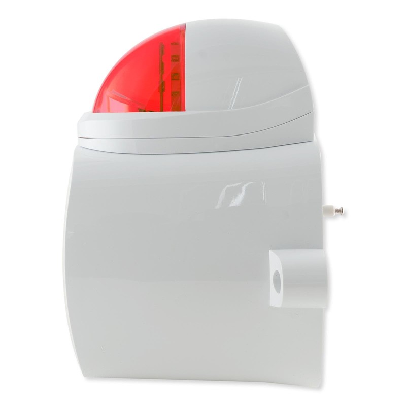 Seco-Larm SH-816S-SQ/R Enforcer Siren/Strobe with Audio Input, Red