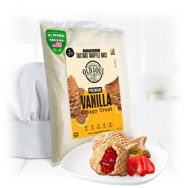 OldSoul Professional Taiyaki Waffle Mix | Crispy | Vanilla Flavor | 5 Lbs | 84 Waffles (Vanilla, 5 Lbs)