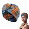 ZEACCT 1 x African Turban, Women's Pleated Hats, Stretch Turban,