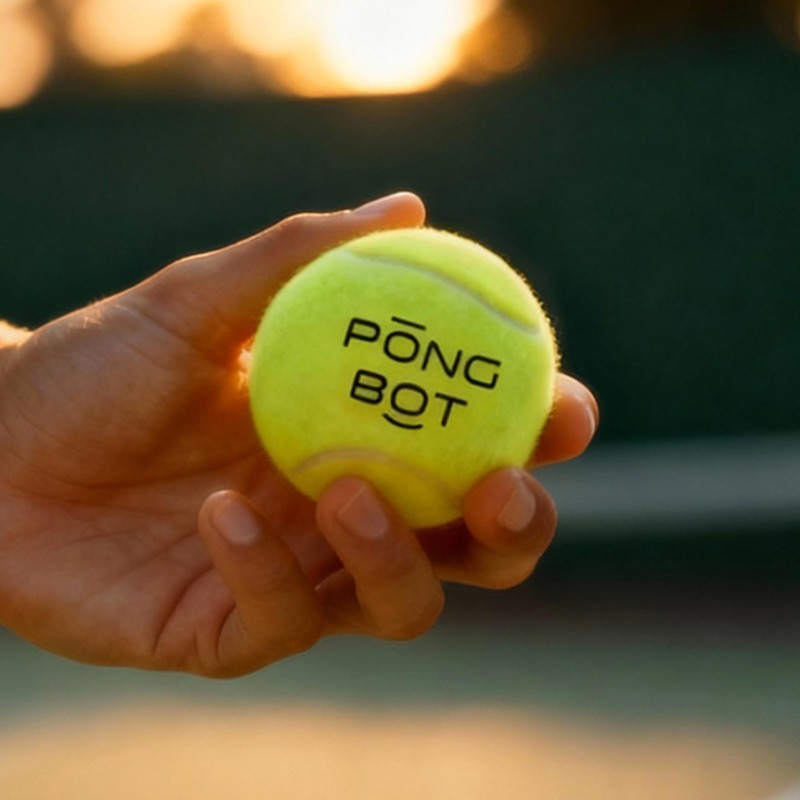 PONGBOT 50 Pack Tennis Balls with Bag, Pressureless and High