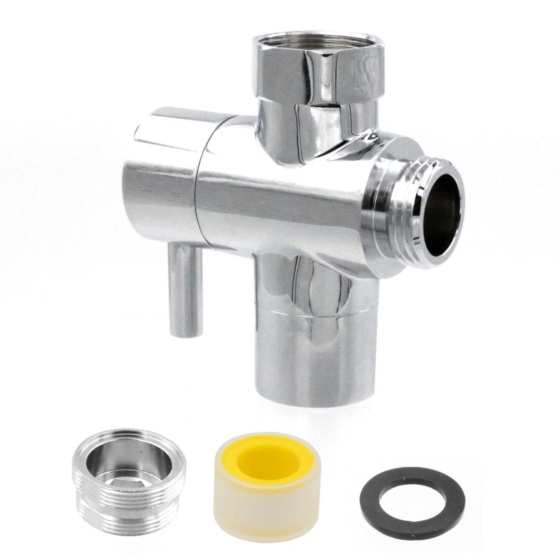 Brass Diverter, Shower Head, T-Type Adapter, Faucet, Branch, Two-Way Switching