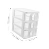 Levemolo Storage Organizer for Office Transparent Desk Organizer Box Compact