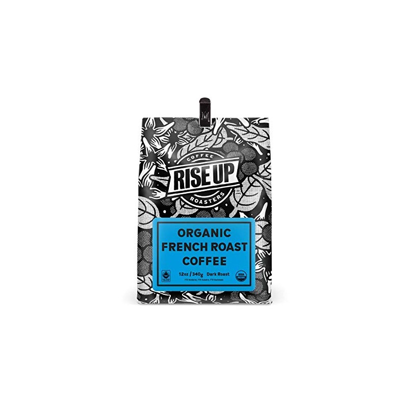 Organic French Roast, Certified Fair Trade Organic Coffee, 12 oz,