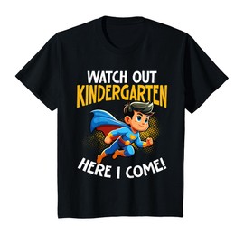 Kids Watch Out Kindergarten Superhero Boy T-Shirt