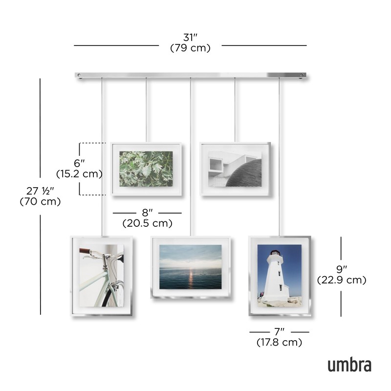 Umbra Exhibit Adjustable Photo Display – DIY Collage Set Mounts