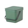 Brabantia Organic Bucket, Fir Green, 6 Litre