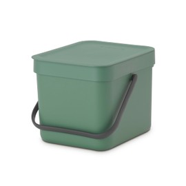 Brabantia Organic Bucket, Fir Green, 6 Litre