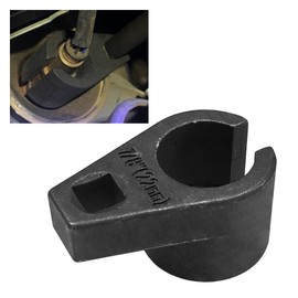 ZIMISI Offset Oxygen Sensor Socket, Universal 3/8-Inch Drive by 7/8-Inch (22mm) Oxygen Sensor Remover Tool, Wire Gate Accesses Sensors from Side for Protect Wires from Damage (1PC)