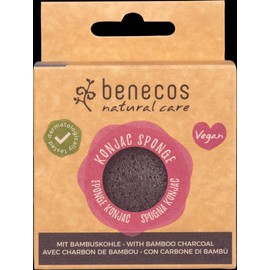 benecos Konjac Sponge Black Bamboo (Pack of 2)