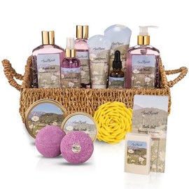 Aqua Elegante- Juegos de Regalo de Spa para Ba o Cesta de Lujo
